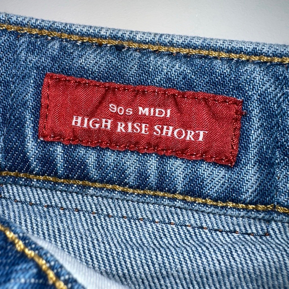 Lucky Brand Legend Women’s Shorts Denim 4/27 Blue Distressed Floral Embroidered - Picture 7 of 16